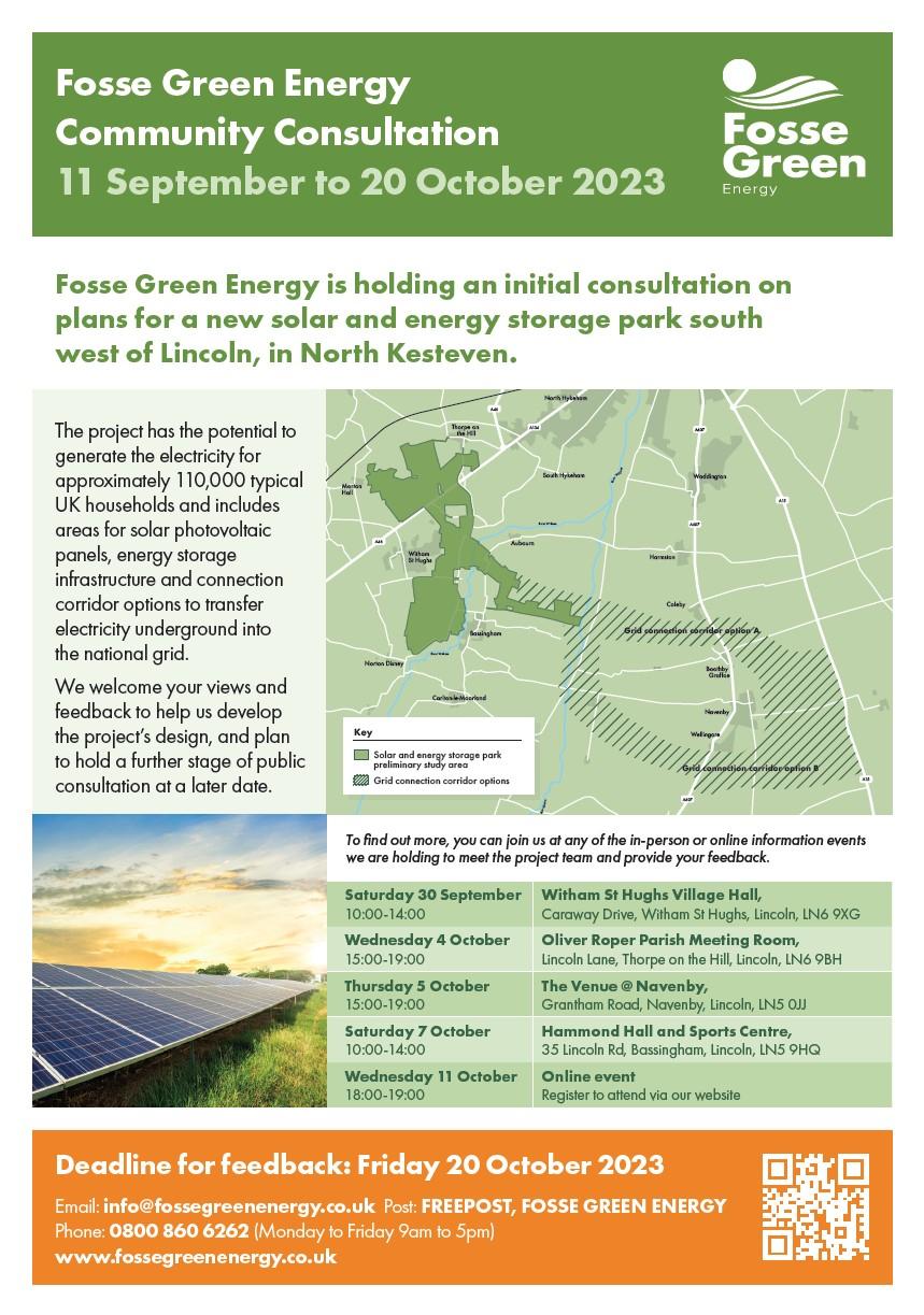 Fosse green energy poster